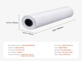 Wide Format Paper, 609.6 mm x 152.4 m Paper, 2 Rolls CAD Bond Rolls with 76.2 mm Core, 16 KG V952-KFDYZ3INCH24EICCFV0