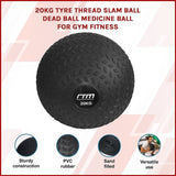 20kg Tyre Thread Slam Ball Dead Ball Medicine Ball for Gym Fitness V63-821801