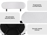Artiss Dining Chairs Set of 6 Sherpa Boucle White DINC-B-W01-WHX6