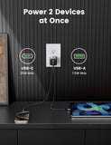 UGREEN 25112A Nexode 35W Dual Ports GaN Wall Power Charger V28-ACBUGN25112