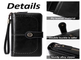 Leather Wallet Women Rfid Blocking Large Capacity, Zip Around Long Wallet - Pu Phone Clutch Purse, V1189-LWWAL-20260325-00077
