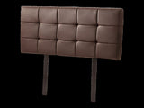 PU Leather Single Bed Deluxe Headboard Bedhead - Brown V63-768195