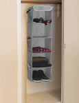 2 Pack 5 Foldable Shelf Hanging Closet Organizer Space Saver with Side Accessories Pockets for V178-87460