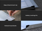 Kartrite 6ft Aluminium Wheelchair Ramp Non Slip Surface 386kg Capacity WCR-01H-6FT-094