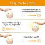 Nursing light dimmable - LED night light chick for Babies - silicone touch lamp for babies V1263-JX-1846