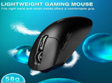 SOLAKAKA SM820 Wireless Gaming Mouse with RGB Charging Dock,24000 DPI Tri-Modes Wireless Mouseblack V1300-SM820-BLACK