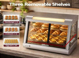 Devanti Commercial Food Warmer 1500W 3 Shelf Heated Display Cabinet FW-600M-SI