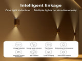 Indoor Motion Sensor Wall Double Head LED Rechargeable Night Sensing Corridor Passage V1294-YM0901-L6763CW