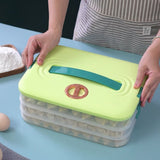 Refrigerator Food Shelf Dumpling Storage Box 3 Layered Stackable Food Storage Box Tray Container V1294-YM0523-10342933