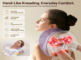 Livemor Neck & Shoulder Massage Pillow with Heat, Cordless 4D Kneading Massager for Home & Office NECK-MASSAGE-04-PP