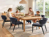 Artiss Dining Chairs Set of 6 Linen Fabric Soft Upholstered Chairs Charcoal DINC-KJ-7016-CHX6
