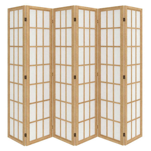 Levede 6 Panel Room Divider 170cm Freestanding Screen RD3003-6-NT