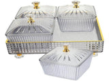 Divided Serving Tray with Lid Fruit Dish Snack Organizer Baby Grey V1369-AZ3-W-18406