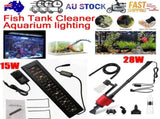 7-in-1 Aquarium Sand Washer Upgrade AU Plug / 15W 66LED RGBW Aluminum Shell Stand Light V201-BCJHDHLYG118