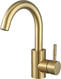 Faucet - Kitchen Faucet - Sink Faucet - 360&deg Rotatable Mixer Tap - Stainless Steel - Gold - with V1188-NK-BOL-231