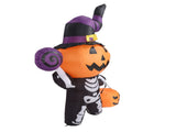 Inflatable Ghost Decoration with LED Lights Water Resistant Cute Blow Ups Skeleton Decor for Yard V1294-YM0901-3115240073212