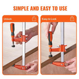 VEVOR Bar Clamps for Woodworking, 2-Pack 914mm Clamp, Quick-Change F Clamp with 600 lbs Load Limit, V952-FJ36INCH2ZZZW8GT9V0