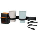 Multifunctional Space Aluminum Bathroom Storage Rack Hair Dryer Toothbrush Holder V1294-YM0901-3112200098311