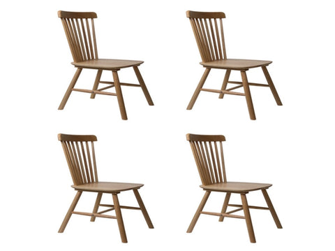 Levede 4x Dining Chairs Kitchen Windor Oak CH1035-2-OAX2