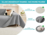 71" x 91" Couch Protector from Cat Claws, Waterproof Couch Cover Anti Slip,Couch Cover 3 Cushion V1107-102-83475-LTG1