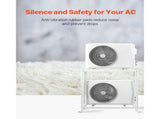 Mini Split Ground Stand, Anti-Vibration Mini Split Stand for 9000-18000 BTU Ductless Air Conditioner V952-KDDMZJSCZJ9022BS6V0