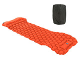 Camping Sleeping Pad Mat Foot Press Inflatable Cushion Mattress for Tent Hiking TravelOrange V1294-YM0901-3117200188115