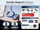 2PCS Car Phone Umbrella for Sun Dual Magnetic Cellphone Sunshade Shield V1258-DP01-I-00091