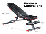 Powertrain 48KG Adjustable Dumbbell Set with FID Weight Bench BF1-24-BU-2-01B