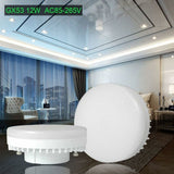 Dimmable LED Gx53 7W 85-265V Cabinet Light Die-Cast Aluminum Wall Light 4 pcs Cool White 6000K V1188-MS-227-1661