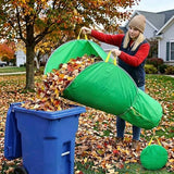 215*80cm Leaf Collector,Extra Large Portable Pop Up Leaf Bags, Foldable Leaf Pick Up Tools, Reusable V1107-119-28850-GRN2