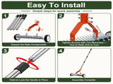 15-Inch Thatch Rake with Rollers, Heavy-Duty Steel Dethatcher Rake for Lawn
0-15&deg Adjustable Angle V1107-CS-RKVHSJ43