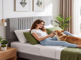 Artiss King Bed Frame with Adjustable Headboard, Grey, 300kg Capacity BFRAME-H-VERA-K-CA-AB