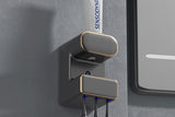 Electric Automatic Toothpaste Dispenser With Toothbrush Holders-Black V1263-JX-7388