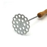 5pcs Potato Masher Portable Stainless Steel Wooden Handle Manual Spud Smasher Kitchen Tool V1294-YM0626-3118220316211