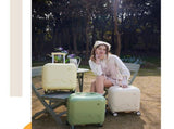 20 Inch Cute Carry On Suitcase, Hard Shell Cabin Luggage with USB Charging Port & Cup Holder, V1265-YY-278