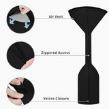 Stand-Up Patio Heater Cover, 95"H x 34"D x 19"B, Black Waterproof Outdoor Heater Cover with Zipper V1107-117-36662