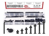 141pcs Baby Crib Hardware Replacement Set Hex Drive Stable Screws and Nut With Wrenches for Easy V1370-AZ4-12807