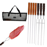 1Set Practical Barbecue Skewers for Home Use Flat Metal Skewers Assorted V1369-AZ3-W-18221