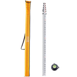 Aluminum Grade Rod, 18-Feet/10ths 6 Sections Telescopic Measuring Rod,Double-Sided Scale 1/10ft V952-YZCLG18YCFEEKTCTHV0
