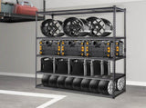 Storage Shelving Unit, 5-Tier Adjustable, 2000 lbs Capacity, Heavy Duty Garage Shelves Metal V952-XLZLKHJCL24DXIG4AV0