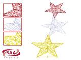 Christabelle 120cm Triple Star Christmas Display with Lights 112_MHA515