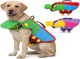 Dog Life Jacket with Rescue Handle and Chin Guard, High Buoyancy Reflective Dog Safety Vest for V1237-ZY-917-108
