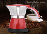 300ml/6 Cups 480W Electric Moka Pot Detachable Kitchen Stovetop Coffee Maker Red V1294-YM0901-JY02855-01