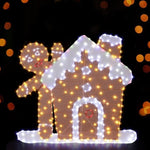 330 LED Christmas Lights Gingerbread Motif Fairy Light Decoration Jingle Jollys XMAS-MOT-D-GINGER-HOUSE