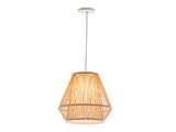 Natural Woven Bamboo Empire Pendant Lamp Hanging Light Bell Shade Boho Tropical V563-75183