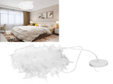 E27 Modern Feather Ceiling Light Pendant Lamp Shade Chandelier Home Bedroom Decor 110-240V V1294-YM0901-3119200163613
