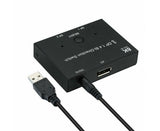 8K DP 1 In 2 Out Displayport Splitter Switch for HDTV Graphics Card Computer - Black V1263-JX-248
