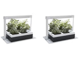 2 x Herb Lamp LED 4 Pot Grower 37 x 22 x 36cm V178-67257