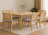 Levede 6XCane Dining Chair Rattan Armless Seat CH1141-2-NTX3