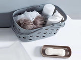 2 Pack Portable Shower Caddy Tote Plastic Storage Basket with Handle Box Organizer Bin for Bathroom, V1258-DP02-F-959